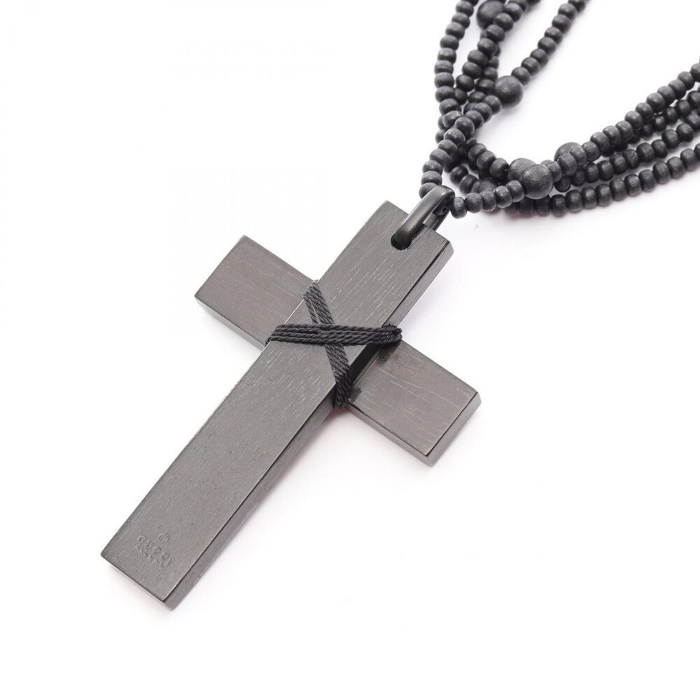 IN SEARCH OF Gucci Wooden Cross Necklace - Picture 5 of 5